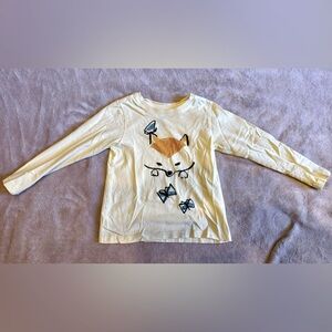 Girls/unisex 2T Tea Collection long sleeve t-shirt in Tea Fox